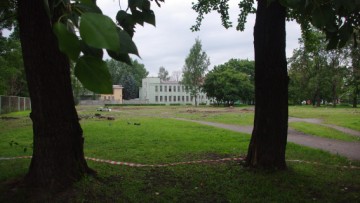 Сад перед «Леннаучфильмом» на Мельничной вырубают под застройку