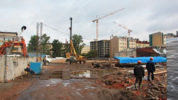 Площадка снесенного завода на Киевской