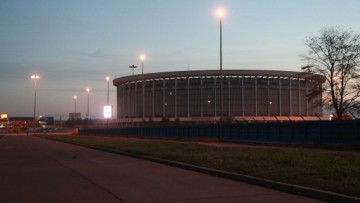 Стройка легкоатлетического стадиона у СКК