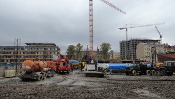 Строительство жилого комплекса на Смоленской улице