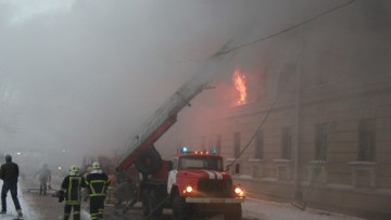 Пожар в общежитии на пр. Стачек