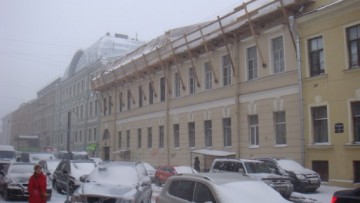 Строительство мансарды на доме Корфа на Почтамтской улице, 8