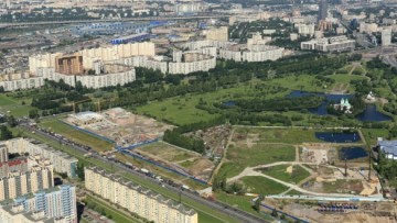 Пулковский парк до начала строительства жилого комплекса Viva