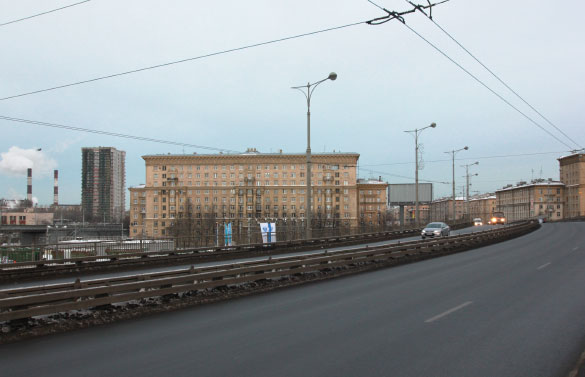 Вид на дом "Кронштадтский форт", Автово