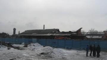 Пакгауз Варшавского вокзала после сноса