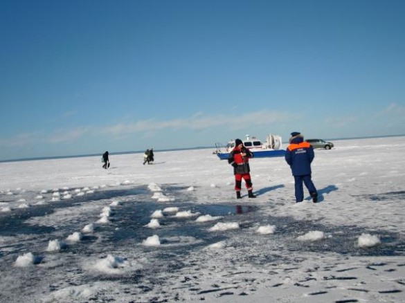 Отлов рыбаков на Финском заливе