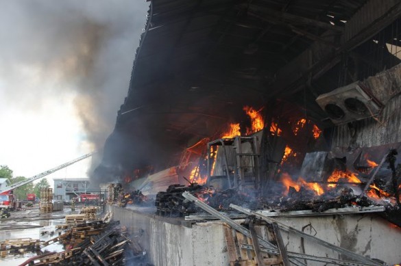 Пожар в Невском районе