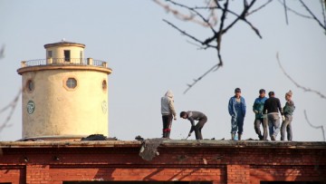 Демонтаж крыши на Цимбалина