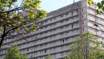 Строящееся общежитие на Новоизмайловском