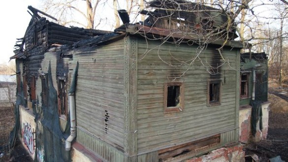 Дом Слепушкина после пожара