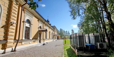 Пушкин, церковь Сергия Радонежского, задний фасад
