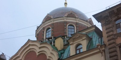 Купол Иоанно-Богословской церкви на Некрасова