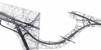 Схема путепровода возле Белоострова