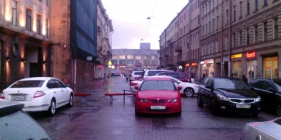 Пешеходная зона в Финском переулке