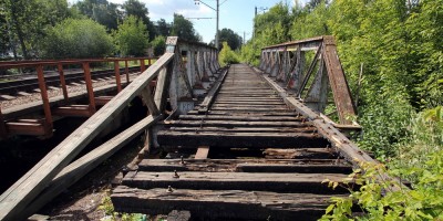 Черная речка, железнодорожный мост