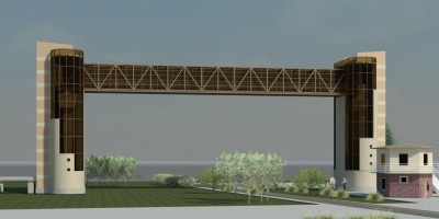 Мост-теплотрасса на Торфяной