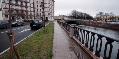 Набережная канала Грибоедова, после ремонта стенок