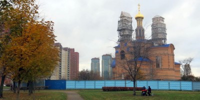 Строительство церкви Рождества в Рыбацком