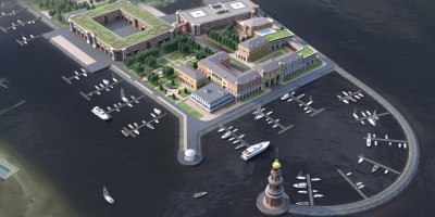 Проект застройки яхт-клуба на Петровской косе