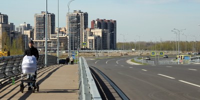 Мост через Дудергофский канал, проспект Героев, коляска