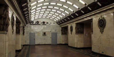 Станция метро Нарвская, подземный зал