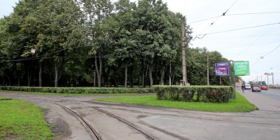 Трамвайное кольцо в парке Бабушкина