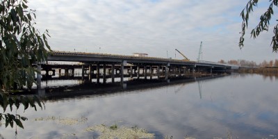 Колпино, мост через Ижорский пруд