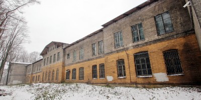 Институтский переулок, 5, главный корпус приюта-лечебницы Евреиновой, задний фасад
