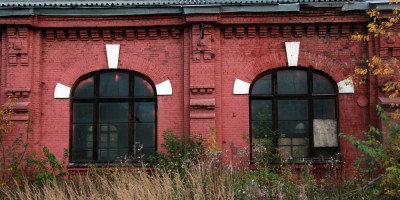Сарай для императорских поездов Варшавского вокзала, окна