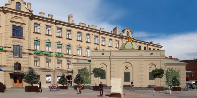 Проект реконструкции часовни на Сенной площадь