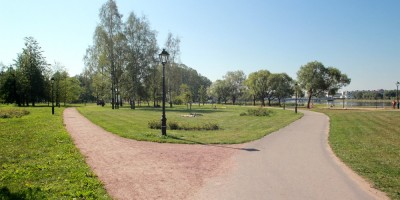 Колпино, парк на Красной улице, дорожки