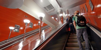 Станция Беговая, эскалатор