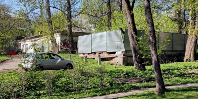 Пушкин, руины у Детского парка