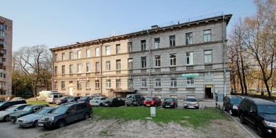 НИИ целлюлозно-бумажной промышленности на 2-м Муринском проспекте, 49, боковой фасад