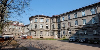 НИИ целлюлозно-бумажной промышленности на 2-м Муринском проспекте, 49, задний фасад
