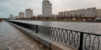 Набережная реки Смоленки возле Новосмоленской набережной