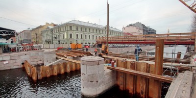 Торговый мост через Крюков канал, капитальный ремонт