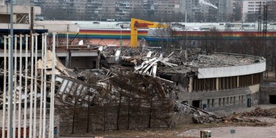 СКК на проспекте Юрия Гагарина после обрушения, пристройка