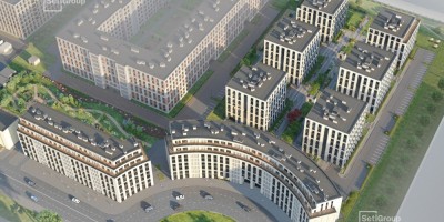 Петровская площадь, жилой комплекс, проект, вид сверху