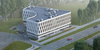 Светлановский проспект, проект медицинского центра, вид сверху