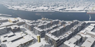 Масляный канал, проект жилого комплекса, вид сверху