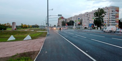 Проспект Маршала Жукова на перекрестке с улицей Стойкости