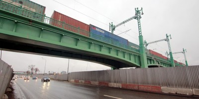 Пулковское шоссе, новый железнодорожный путепровод