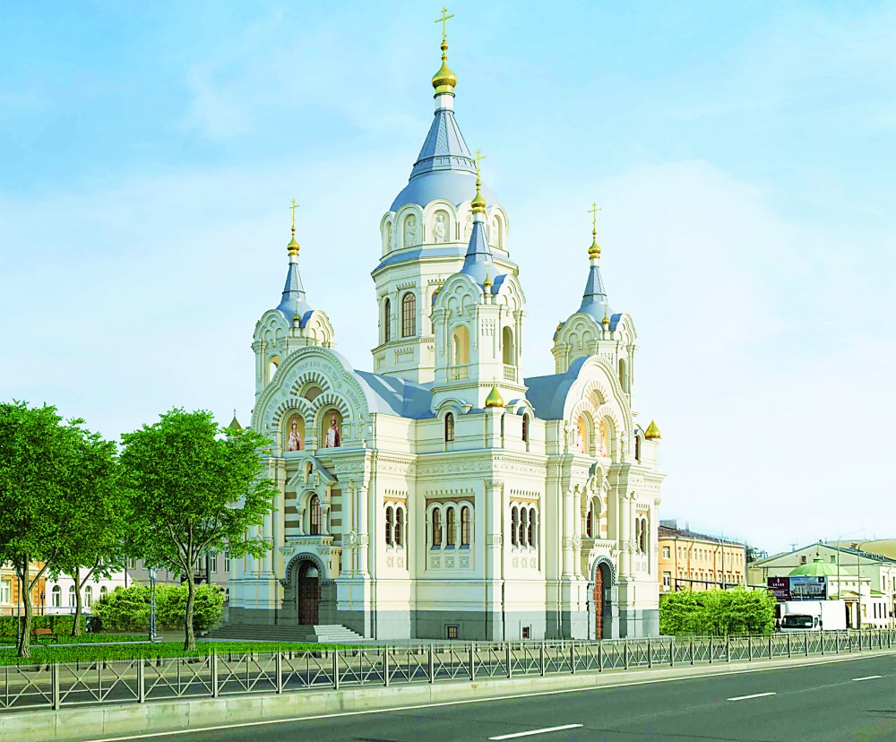 Синопская набережная, церковь Бориса и Глеба, проект