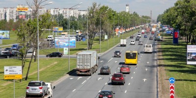 Пулковское шоссе севернее железнодорожного путепровода