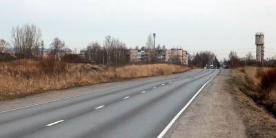 Петергоф, Ропшинское шоссе возле улицы Новые Завод