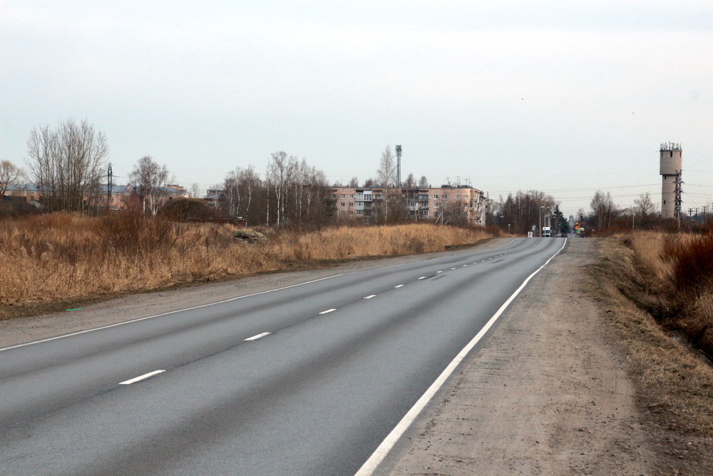 Петергоф, Ропшинское шоссе возле улицы Новые Завод