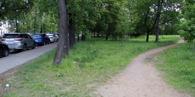 Сад Динамо на углу Заставской и Цветочной улиц