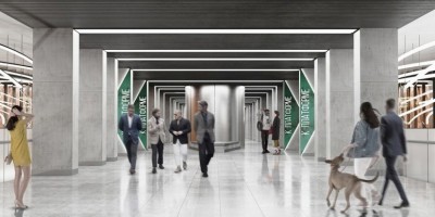 Станция метро Каменка, проект, интерьер