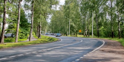 Пушкин, Московское шоссе, изгиб